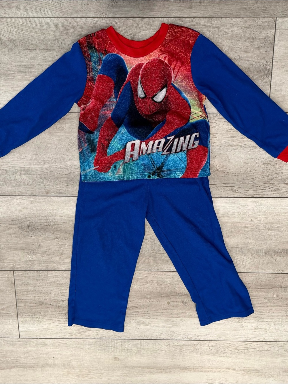 Spider-Man "Amazing" Blue & Red Kids Pajama Set